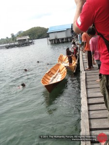 2 brand new "Sampan Sekolah", the school boats.