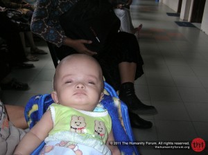 Airin at the hospital in Padang